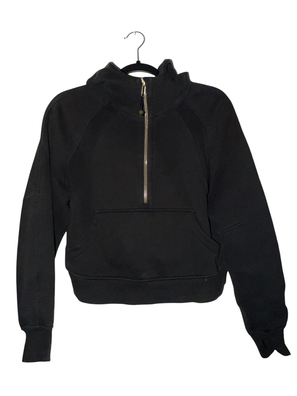 Lululemon Scuba Oversized Half Zip Size S/XS Black Gold Colorway